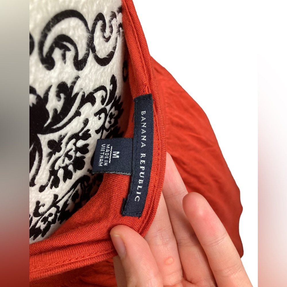 (SOLD) 🎊BANANA REPUBLIC NWOT Rustic Red Halter Dress - Picture 6 of 6